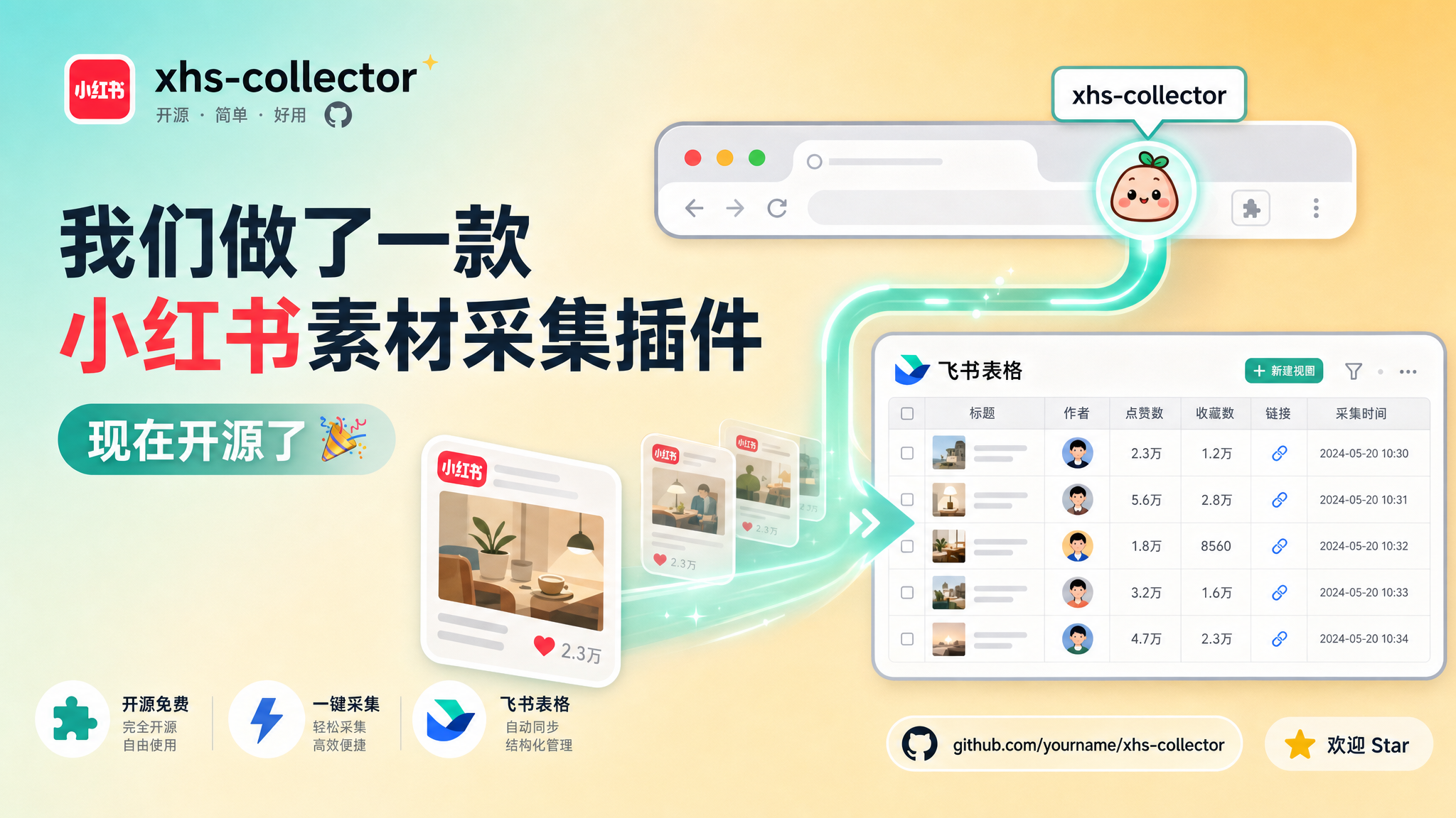 xhs-collector 封面图