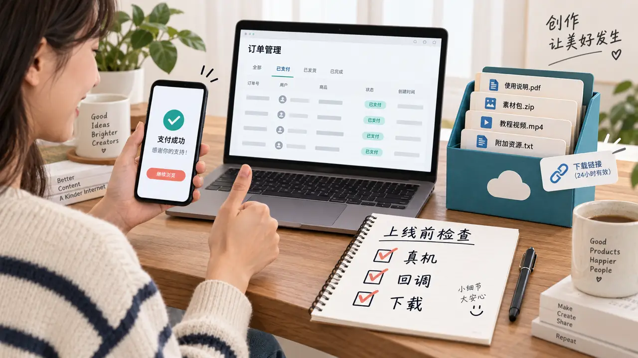 真机、回调和下载的数字资源验收清单