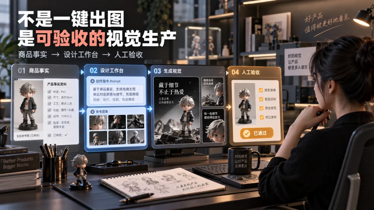 前程电商工作台：从商品事实到可验收视觉生产