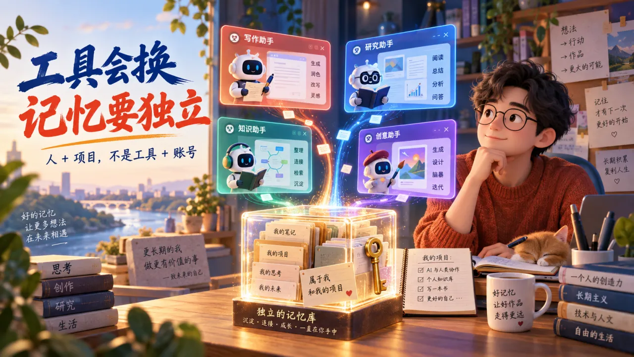 工具会换，记忆要独立：人和项目才是坐标系