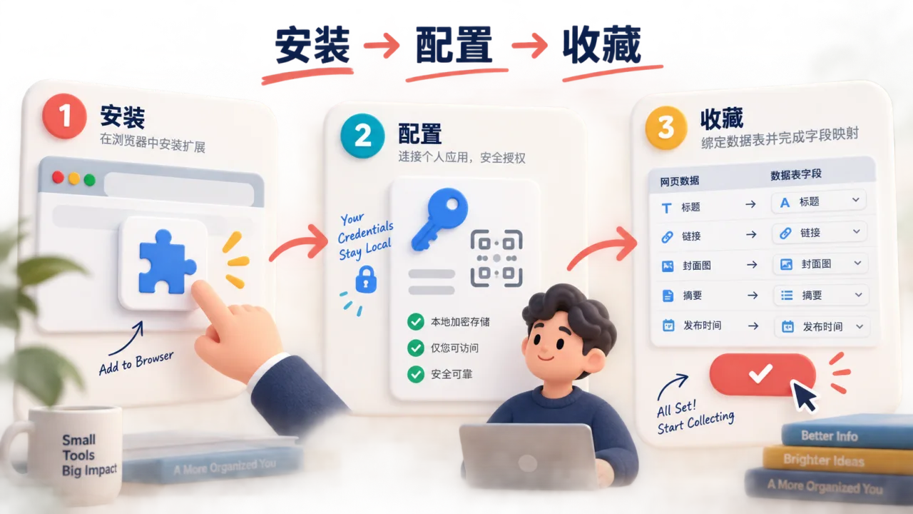 安装配置收藏三步跑通